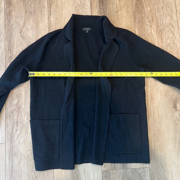 J.CREW Women's Open Front Cardigan Size M In Black - Picture 4 of 7